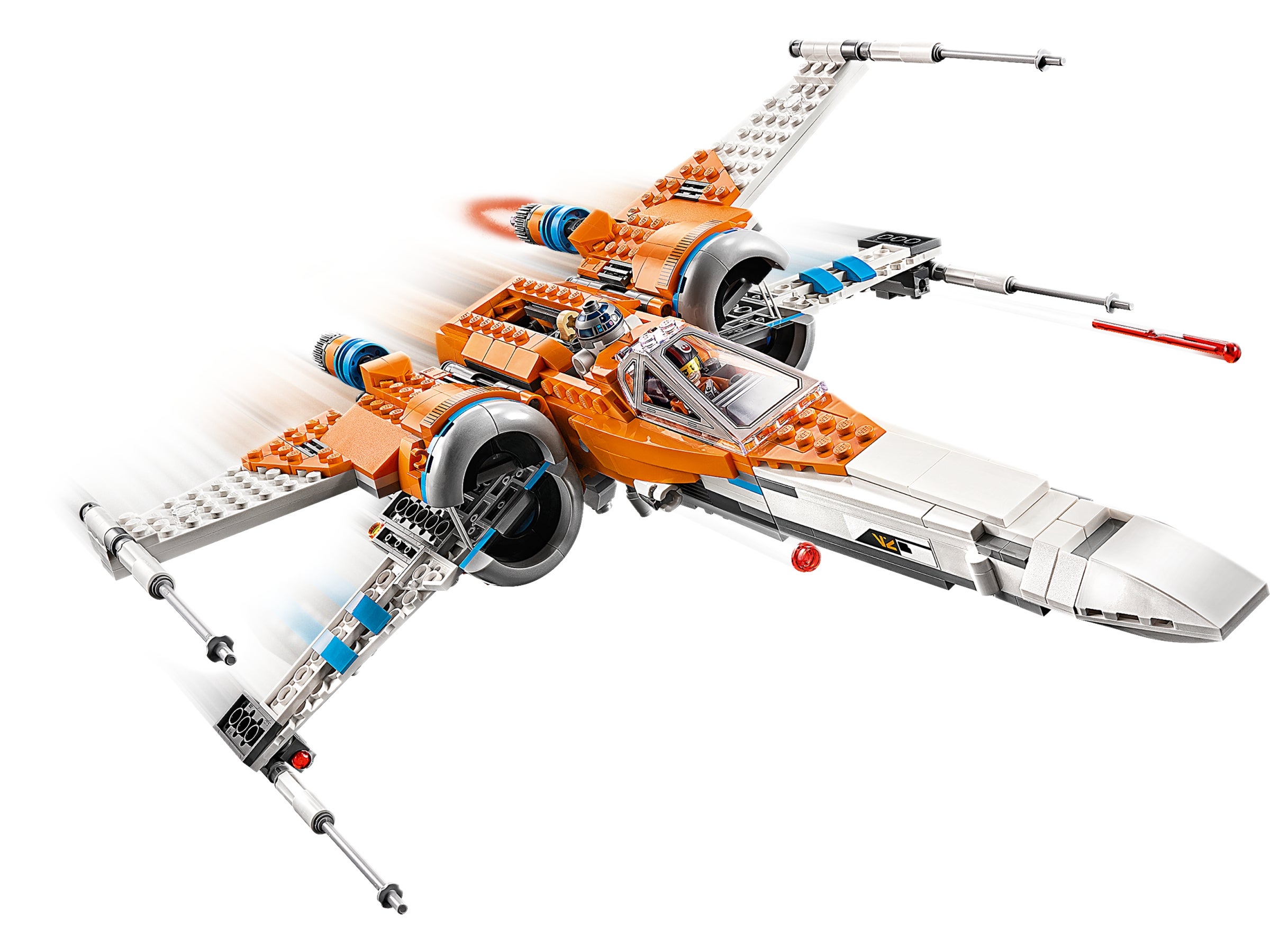 Poe Demeron´s X-Wing Fighter ohne Figuren neuwertig LEGO® Star wars 75273